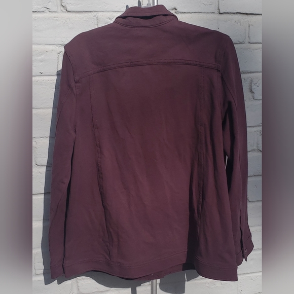 NWOT Feelgoodstore Button Front Jacket Womens Size 1x cotton spandex - Picture 2 of 4